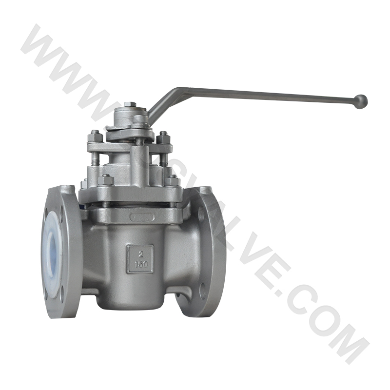 不銹鋼美標(biāo)襯氟旋塞閥